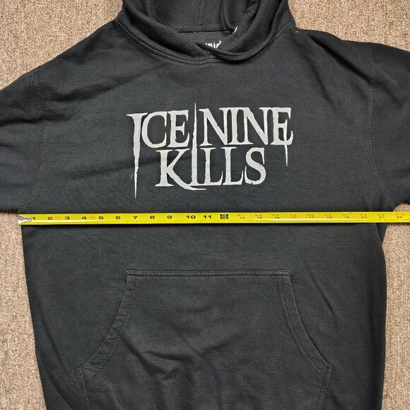 ICE NINE KILLS Hoodie Sweatshirt Men M Black Welcome to Horrorwood Graphic - Picture 7 of 10